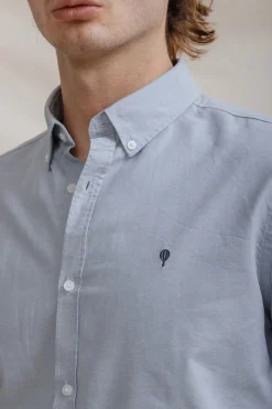Celopman Camisa Oxford azul Sale