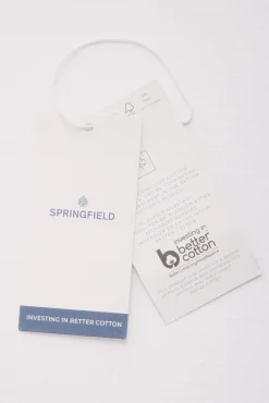 Springfield Camisa Oxford algodón azul Online