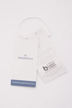 Springfield Camisa Oxford algodón rosa Discount