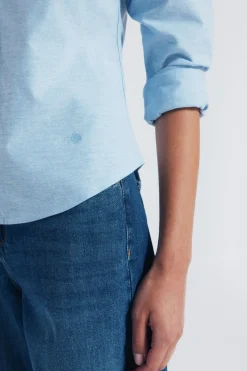 Springfield Camisa Oxford algodón azul Best