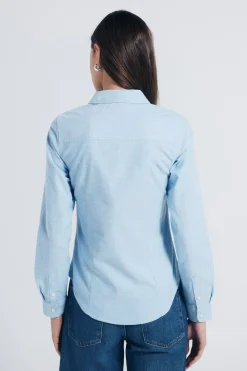 Springfield Camisa Oxford algodón azul Best