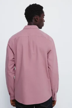 Springfield Camisa oxford color rosa Hot
