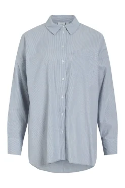 Vila Camisa Oxford con bolsillo Azul New