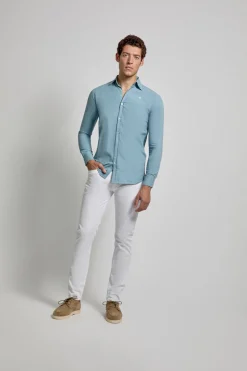 Street Monkey Camisa Oxford con logo Azul Sale