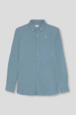 Street Monkey Camisa Oxford con logo Azul Sale