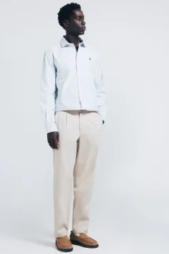 Springfield Camisa oxford ligero rayas azul New