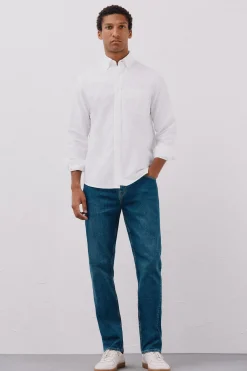 Cortefiel Camisa oxford lisa Blanco Clearance