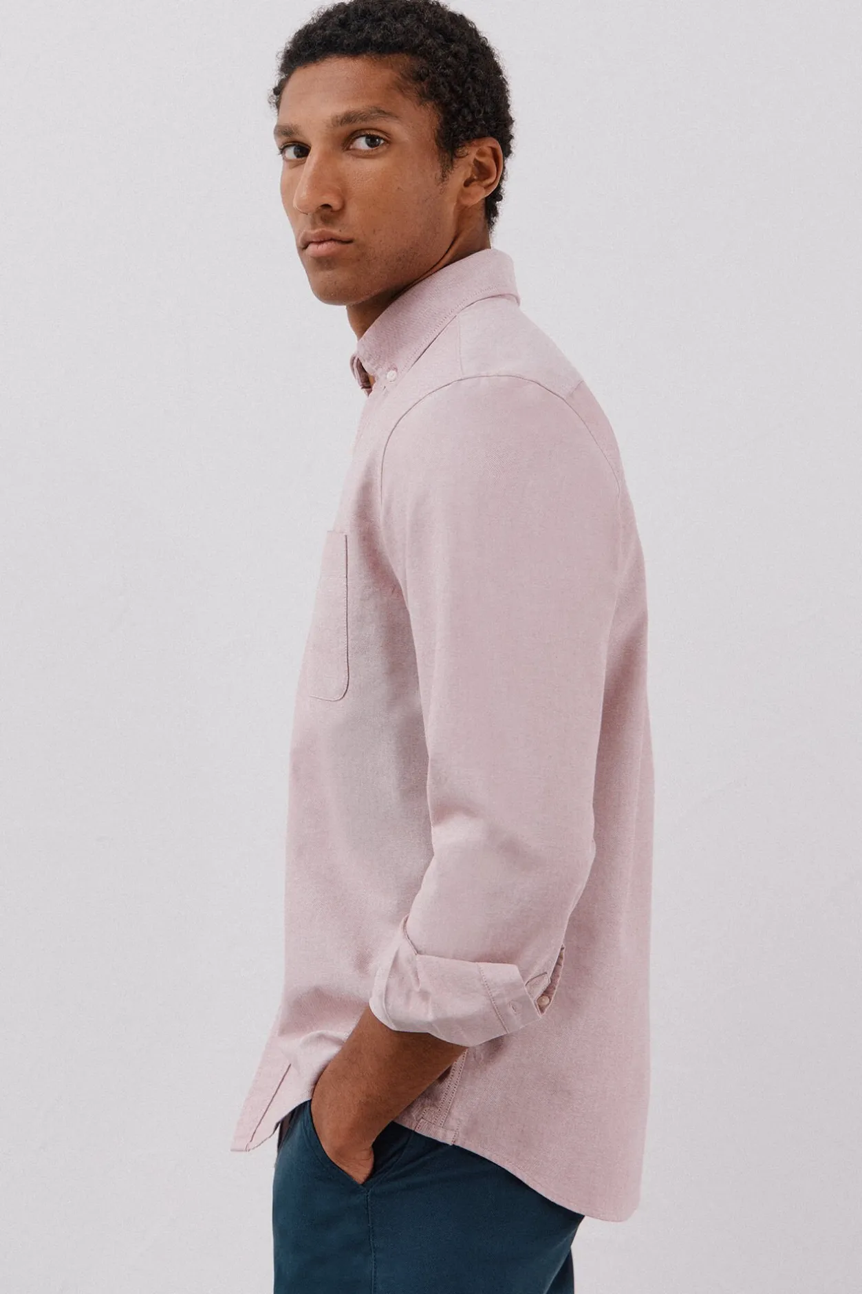 Cortefiel Camisa oxford lisa Rosa Sale