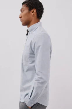 Cortefiel Camisa oxford lisa Azul marino Best