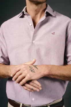 OOTO Camisa oxford liso Rosa Best