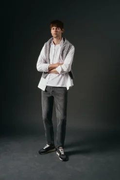 OOTO Camisa oxford liso Blanco New