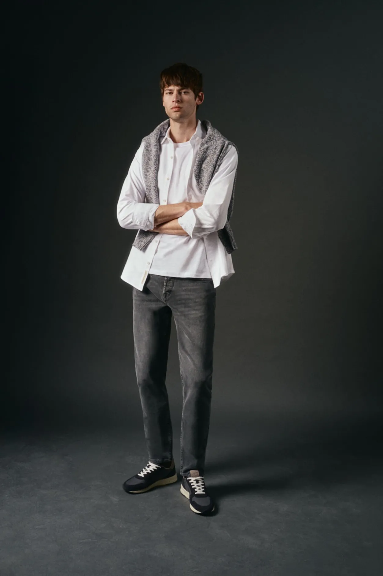 OOTO Camisa oxford liso Blanco New