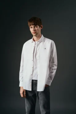 OOTO Camisa oxford liso Blanco New