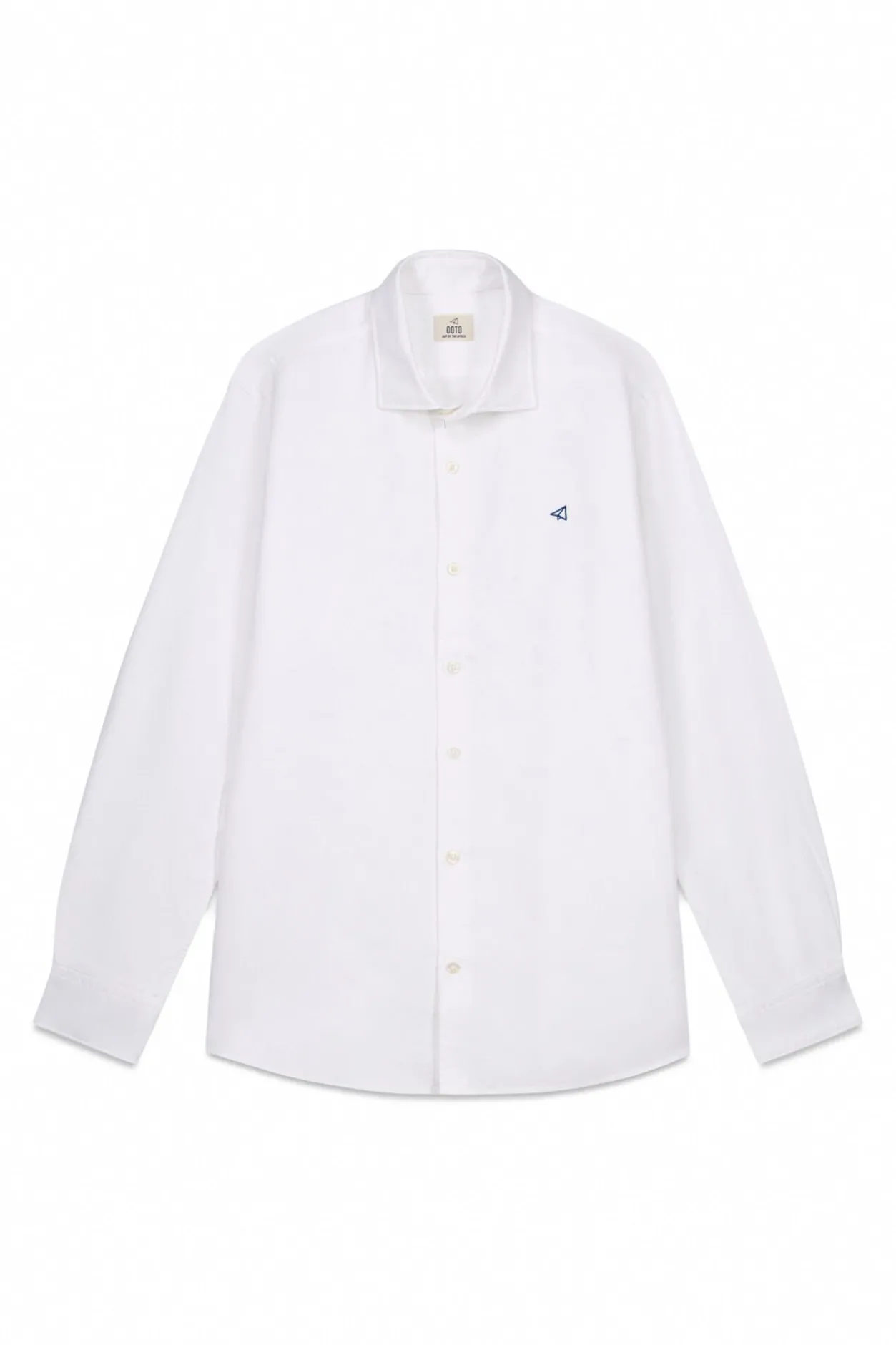 OOTO Camisa oxford liso Blanco New
