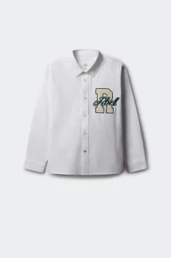 Springfield Kids Camisa oxford patch niño blanco Outlet
