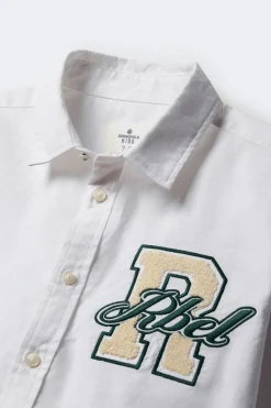 Springfield Kids Camisa oxford patch niño blanco Outlet