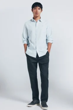 Springfield Camisa oxford rayas verde Discount