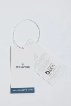 Springfield Camisa oxford rayas rojo