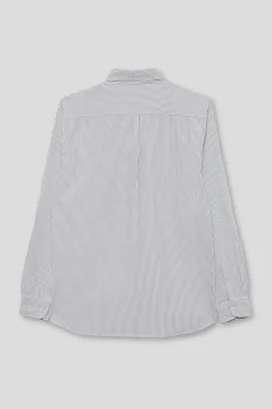 Street Monkey Camisa oxford rayas Gris Discount