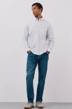 Cortefiel Camisa oxford rayas Azul Online