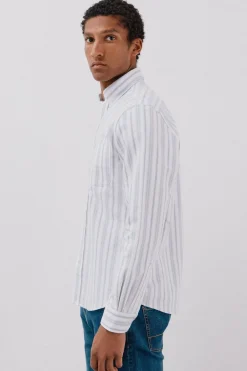 Cortefiel Camisa oxford rayas Azul Online