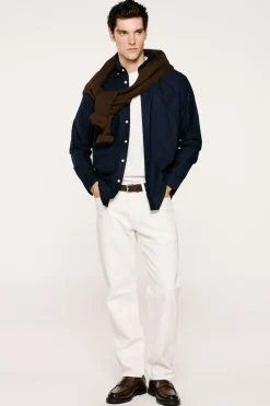 Selected Camisa Oxford Regular Fit. Azul marino New