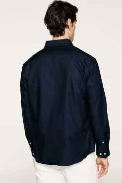 Selected Camisa Oxford Regular Fit. Azul marino New