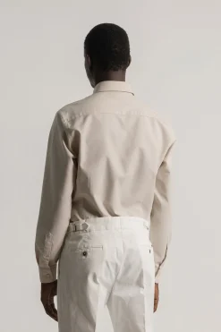 PuroEGO Camisa oxford slim fit Beige Clearance