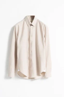 PuroEGO Camisa oxford slim fit Beige Clearance