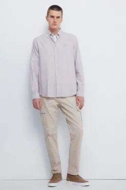 Springfield Camisa oxford tencel beige Hot