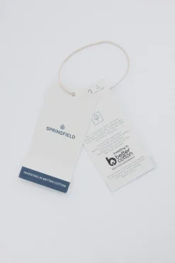 Springfield Camisa oxford tencel beige Hot