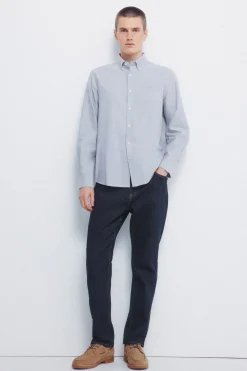 Springfield Camisa oxford tencel gris Online