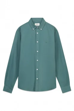 Springfield Camisa oxford tinte en prenda verde Best