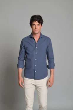 Cloking Camisa Piqué Azul marino Online