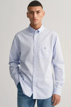 Gant Camisa popelina Azul Outlet