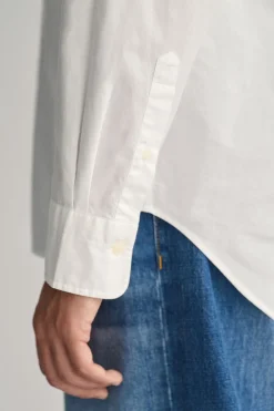 Gant Camisa popelina Blanco Outlet
