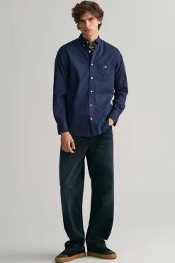 Gant Camisa popelina Azul Clearance