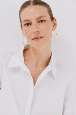 Cortefiel Camisa popelín Blanco New