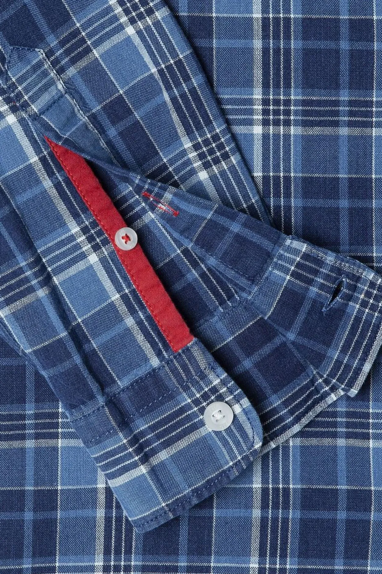 Pepe Jeans Camisa Popelín Cuadros Fit Regular azul Discount