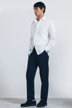 Springfield Camisa popelín rayas azul Hot