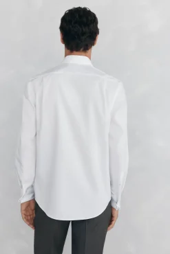 Pedro del Hierro Camisa puño gemelos non iron + antimanchas Blanco Discount
