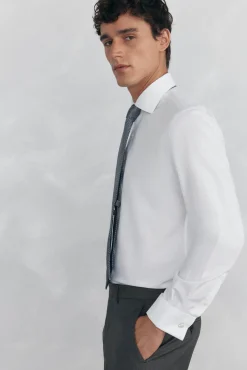 Pedro del Hierro Camisa puño gemelos non iron + antimanchas Blanco Discount