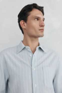 Pedro del Hierro Camisa rayas Azul Best