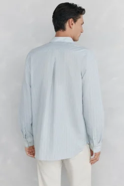 Pedro del Hierro Camisa rayas Azul Best