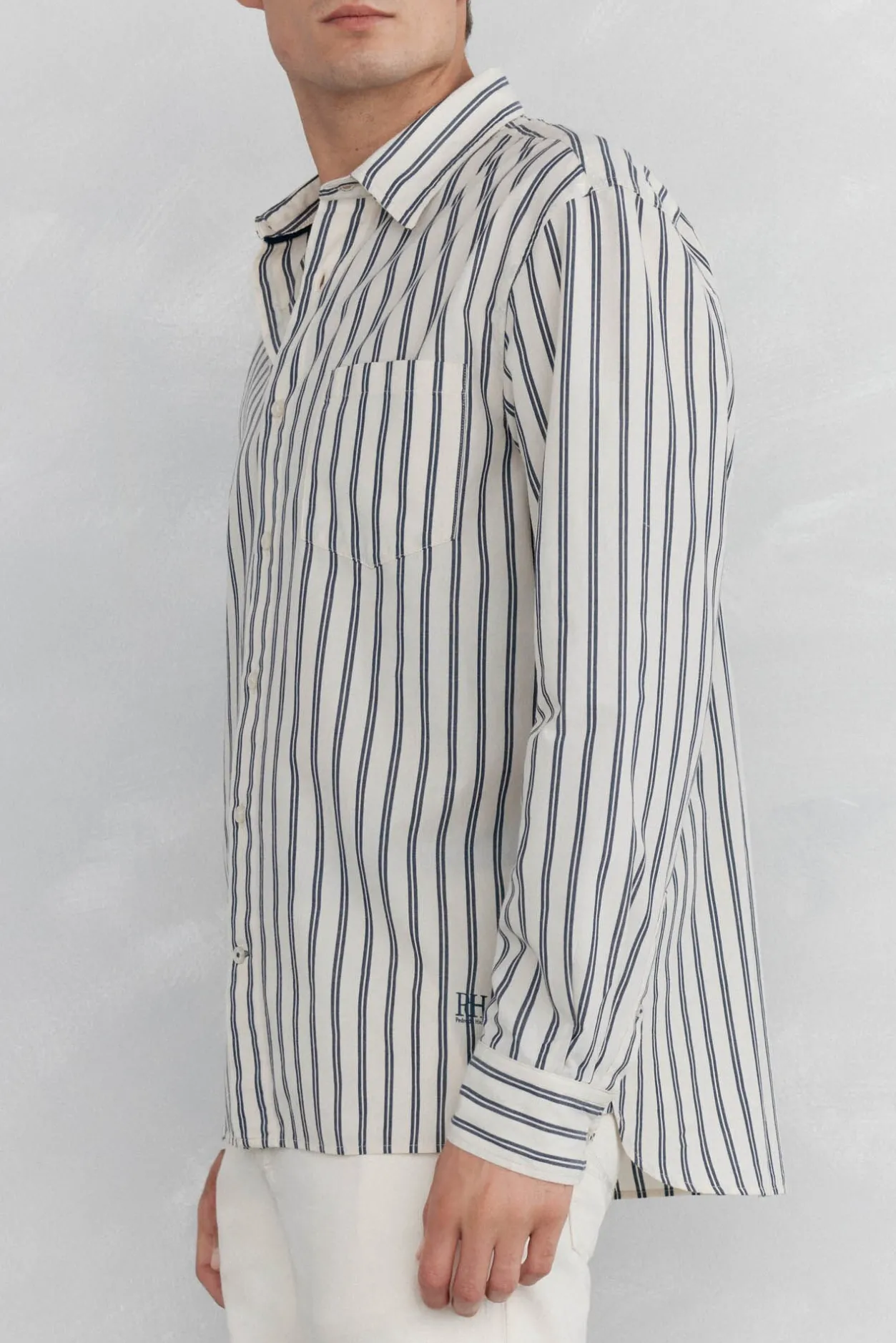 Pedro del Hierro Camisa rayas Blanco Hot