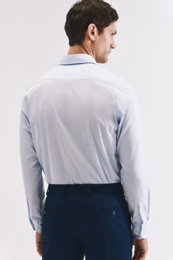 Cortefiel Camisa rayas algodón Azul oscuro Clearance