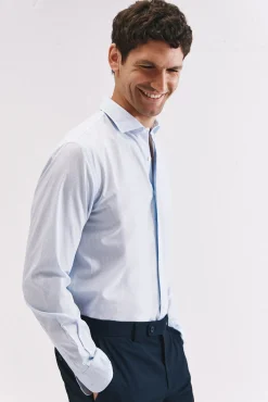 Cortefiel Camisa rayas algodón Azul Online