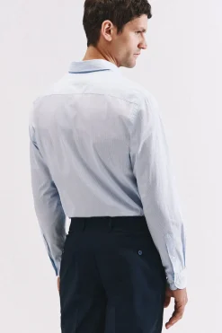 Cortefiel Camisa rayas algodón Azul Online