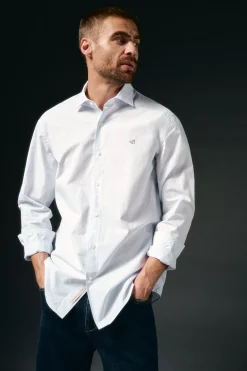 OOTO Camisa rayas popelín Azul