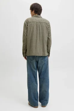 Jack & Jones Camisa regular fit cuadros nude New